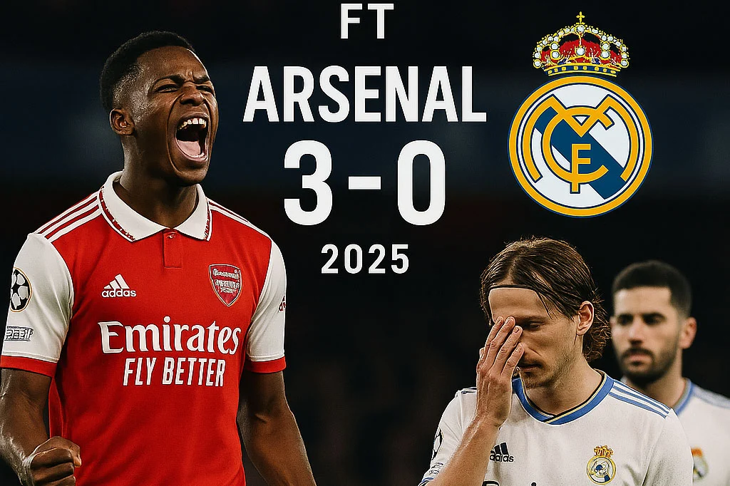 Arsenal Khuất Phục Real Madrid 3-0